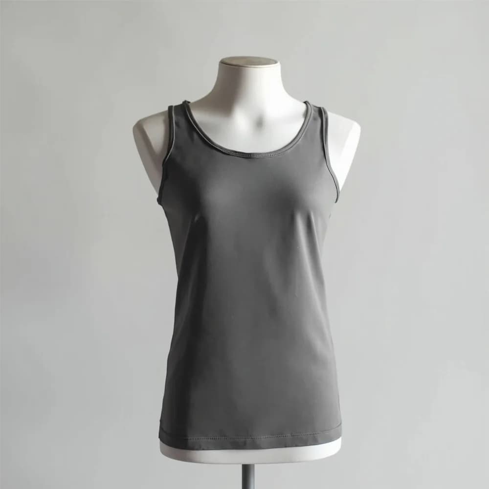 Tank Top (Sleeveless) · Women's · Cotton — Charcoal