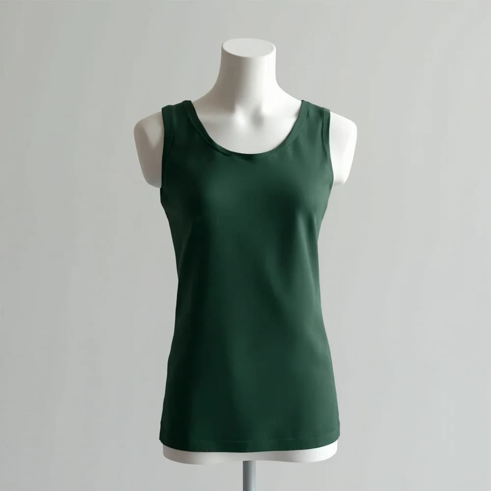Tank Top (Sleeveless) · Women's · Cotton — Forest Green