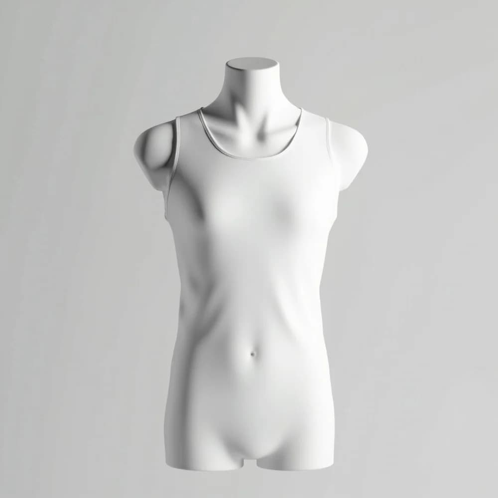 Tank Top (Sleeveless) · Women's · Cotton — White