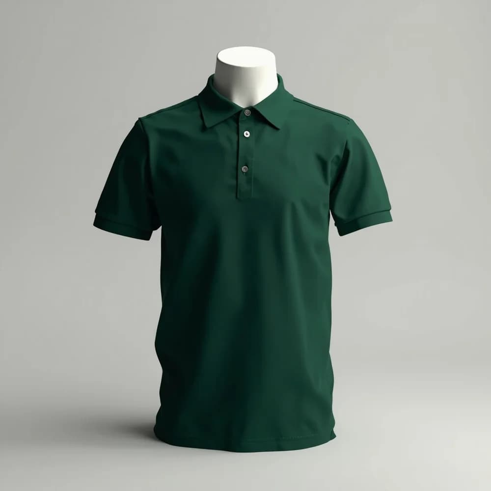Polo Shirt - Short Sleeve · Men's · Polyester — Forest Green