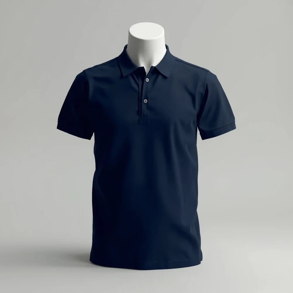 Polo Shirt - Short Sleeve · Men's · Polyester — Navy
