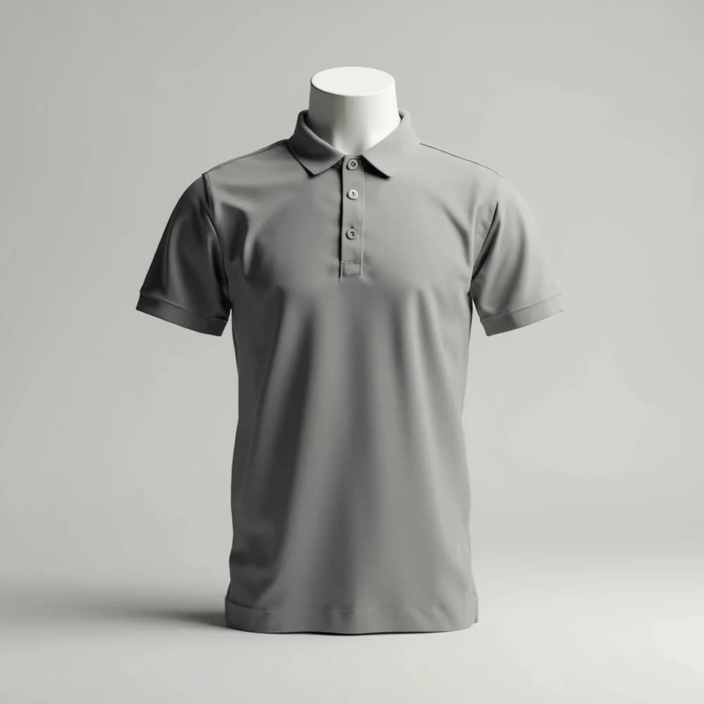 Polo Shirt - Short Sleeve · Men's · Polyester — Sport Gray