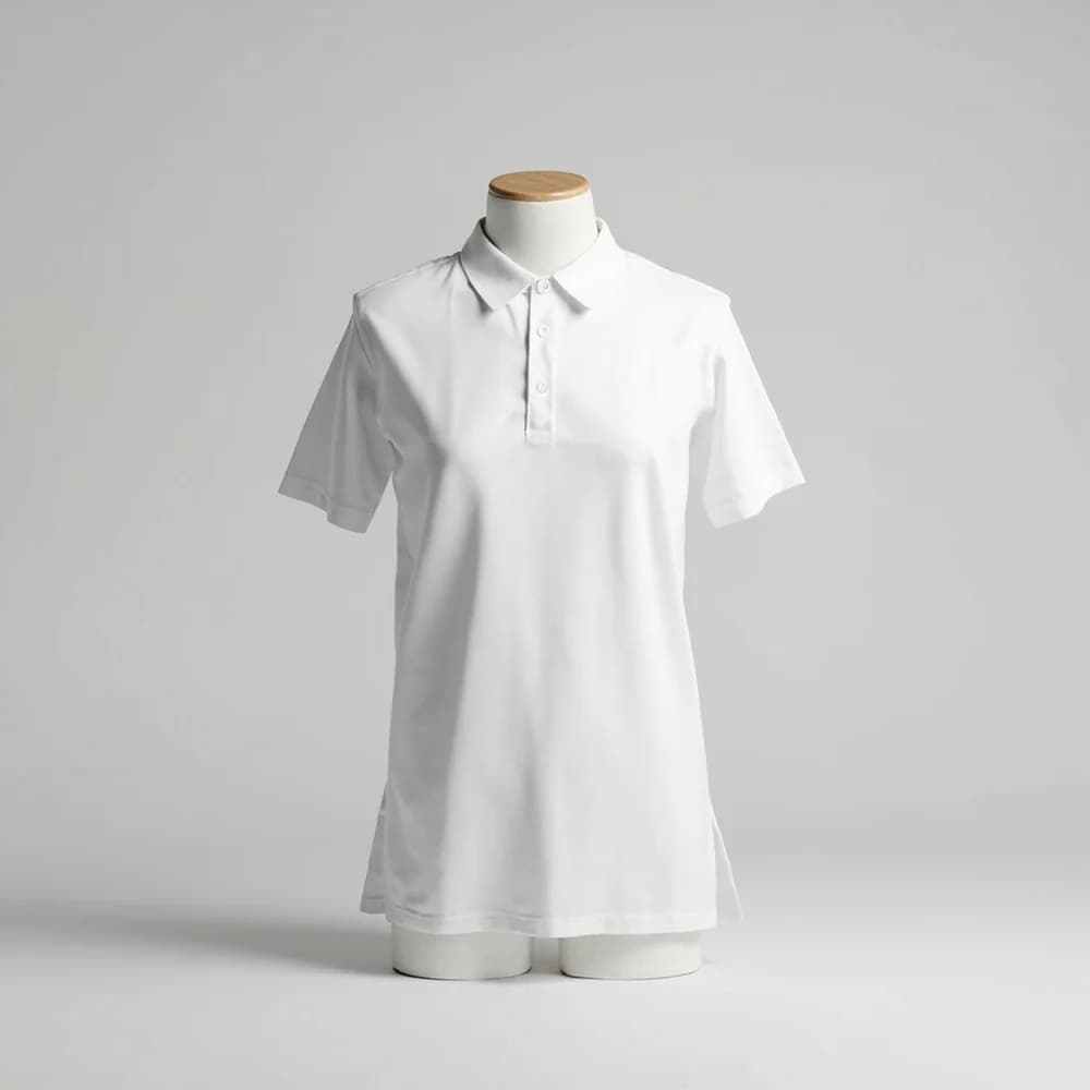 Polo Shirt - Short Sleeve · Men's · Polyester — White