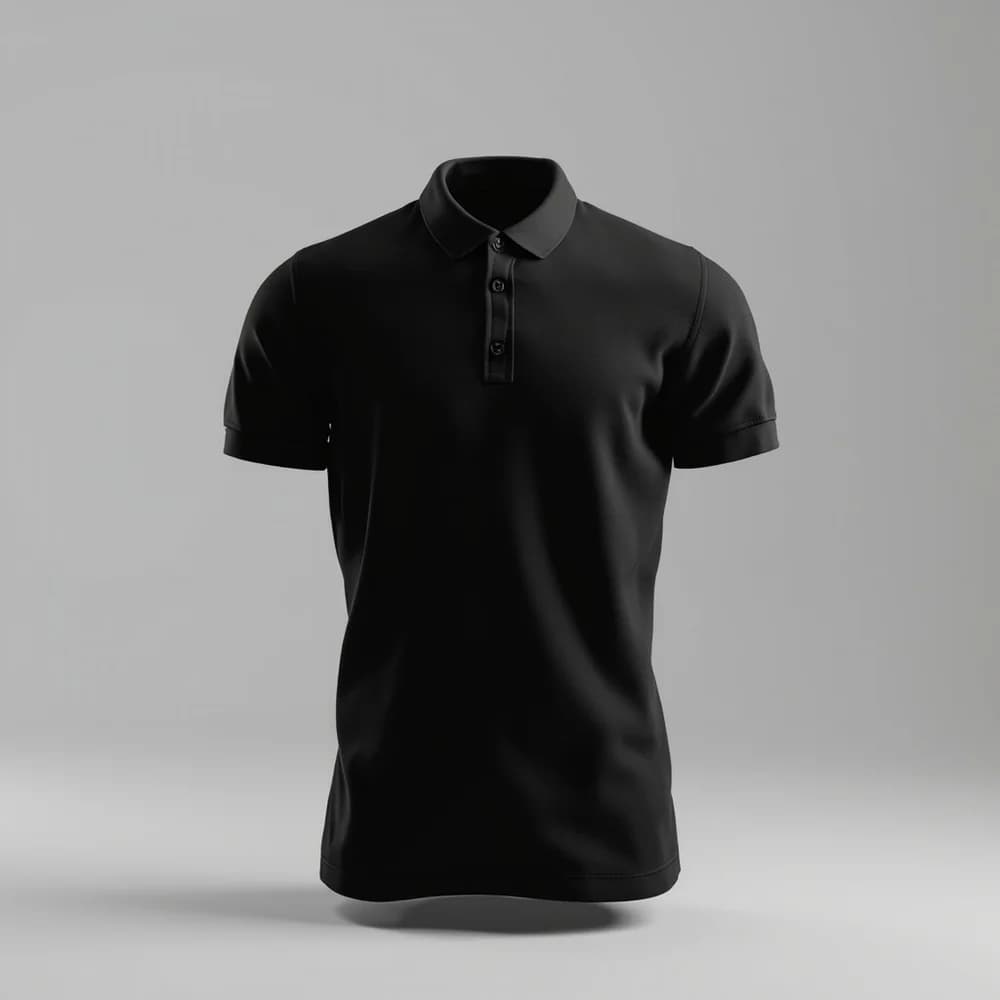 Polo Shirt - Short Sleeve · Unisex · Mix — Black