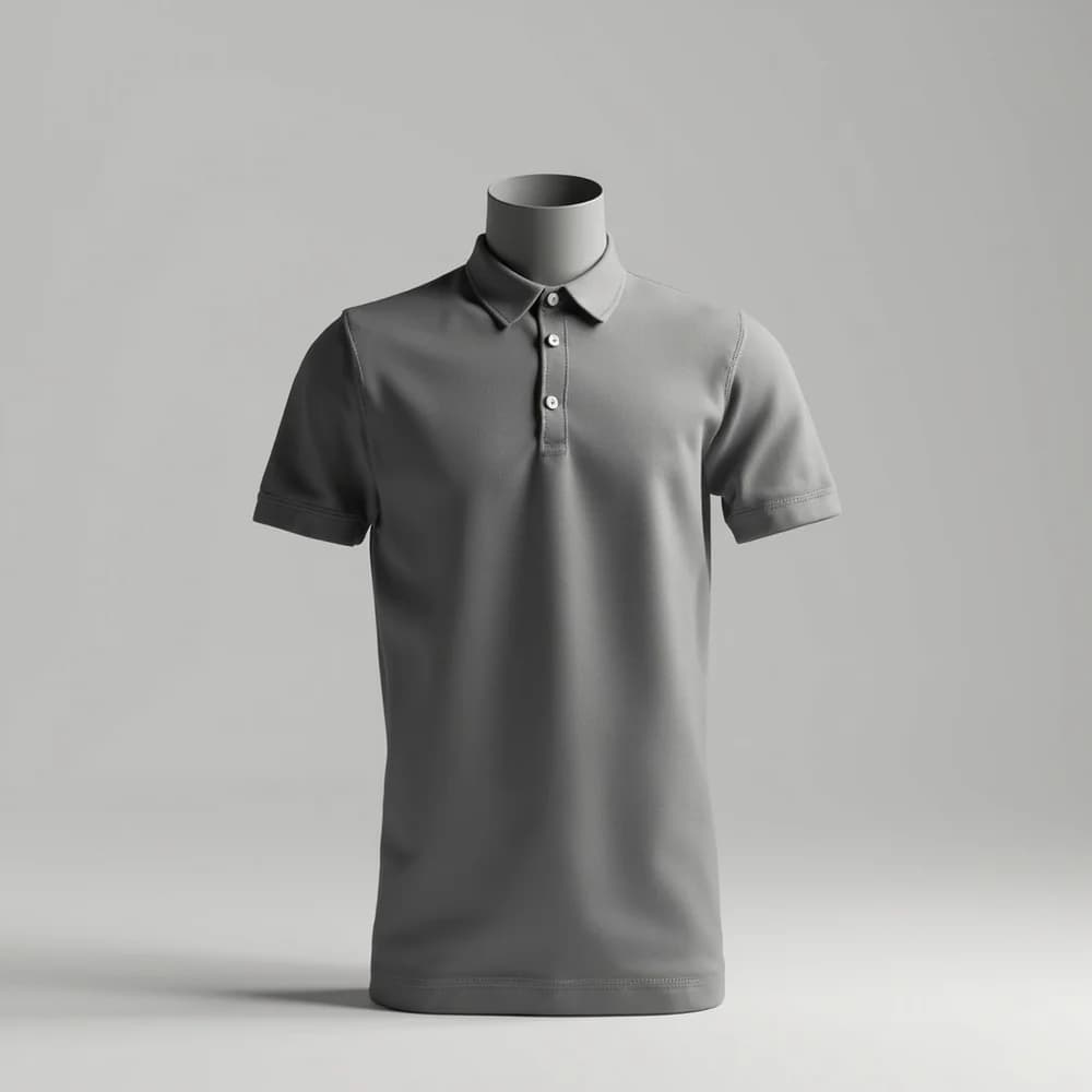 Polo Shirt - Short Sleeve · Unisex · Mix — Charcoal