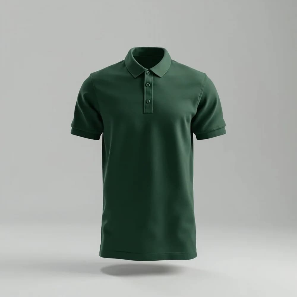 Polo Shirt - Short Sleeve · Unisex · Mix — Forest Green