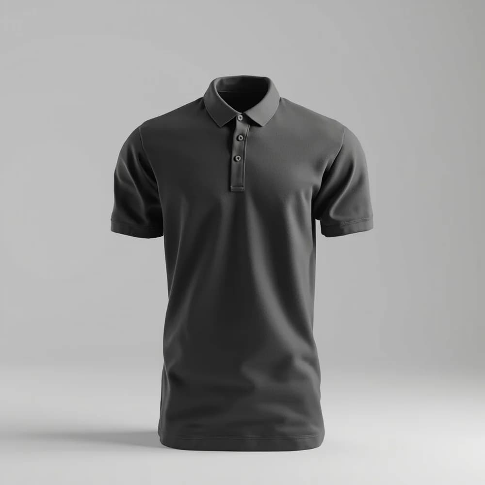 Polo Shirt - Short Sleeve · Unisex · Mix — Heather Brown