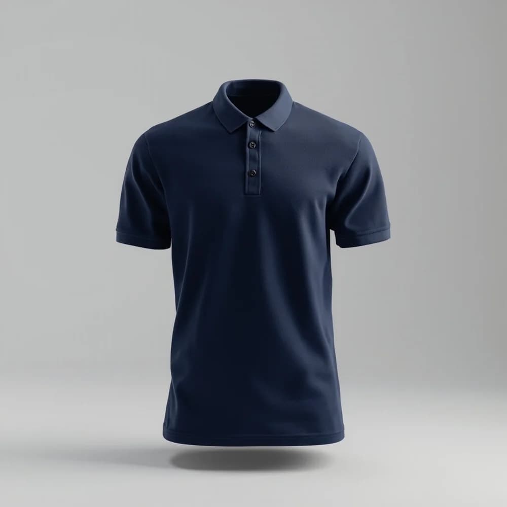 Polo Shirt - Short Sleeve · Unisex · Mix — Navy