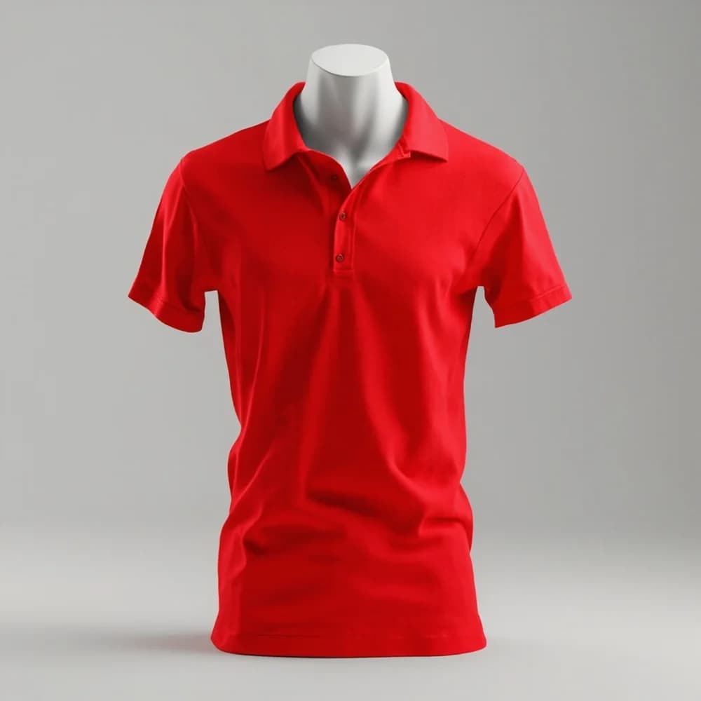 Polo Shirt - Short Sleeve · Unisex · Mix — Red