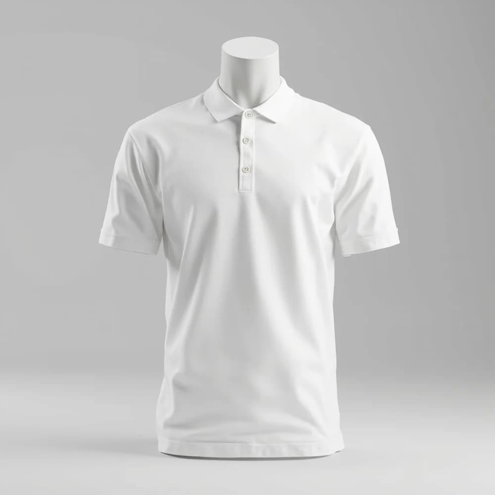 Polo Shirt - Short Sleeve · Unisex · Mix — White