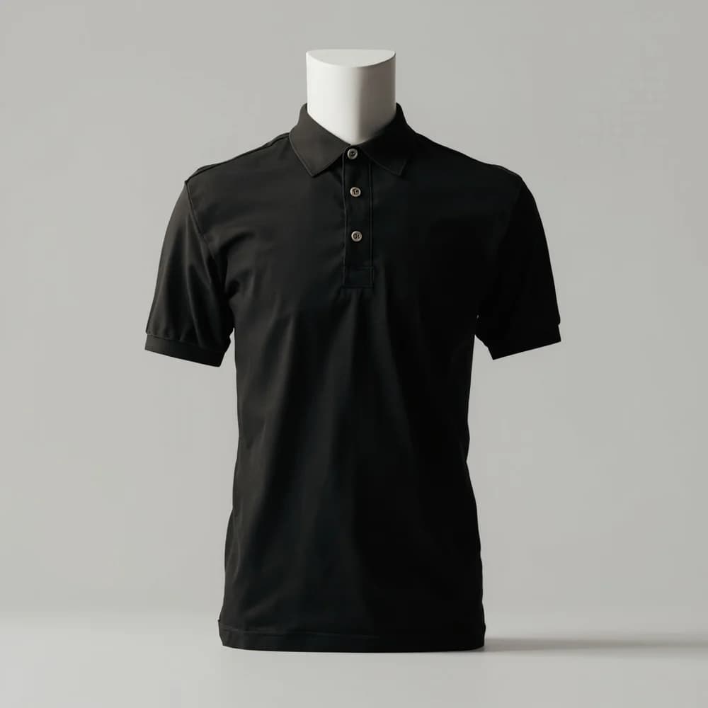 Polo Shirt - Short Sleeve · Women's · Cotton — Black