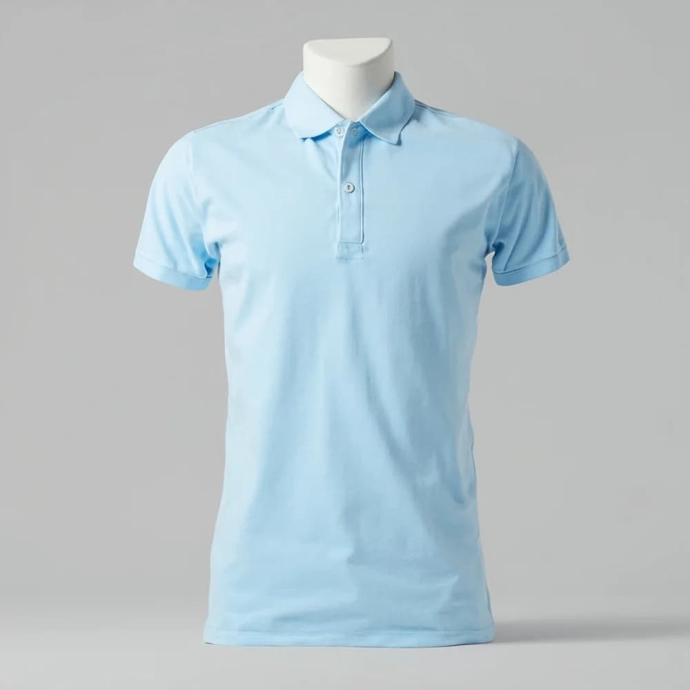 Polo Shirt - Short Sleeve · Women's · Cotton — Light Blue