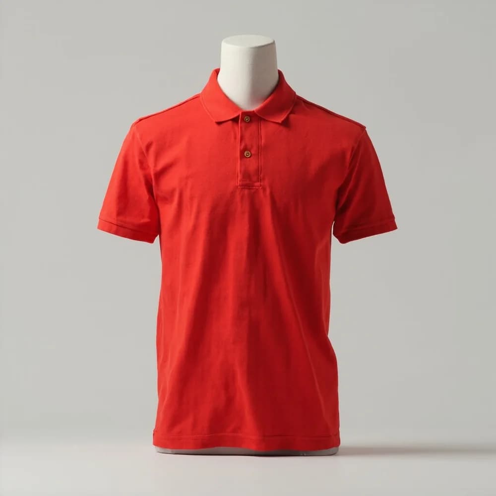 Polo Shirt - Short Sleeve · Women's · Cotton — Red