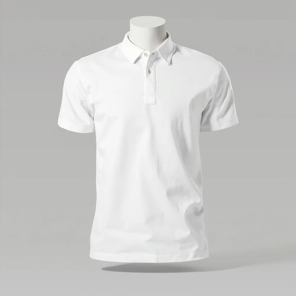 Polo Shirt - Short Sleeve · Women's · Cotton — White