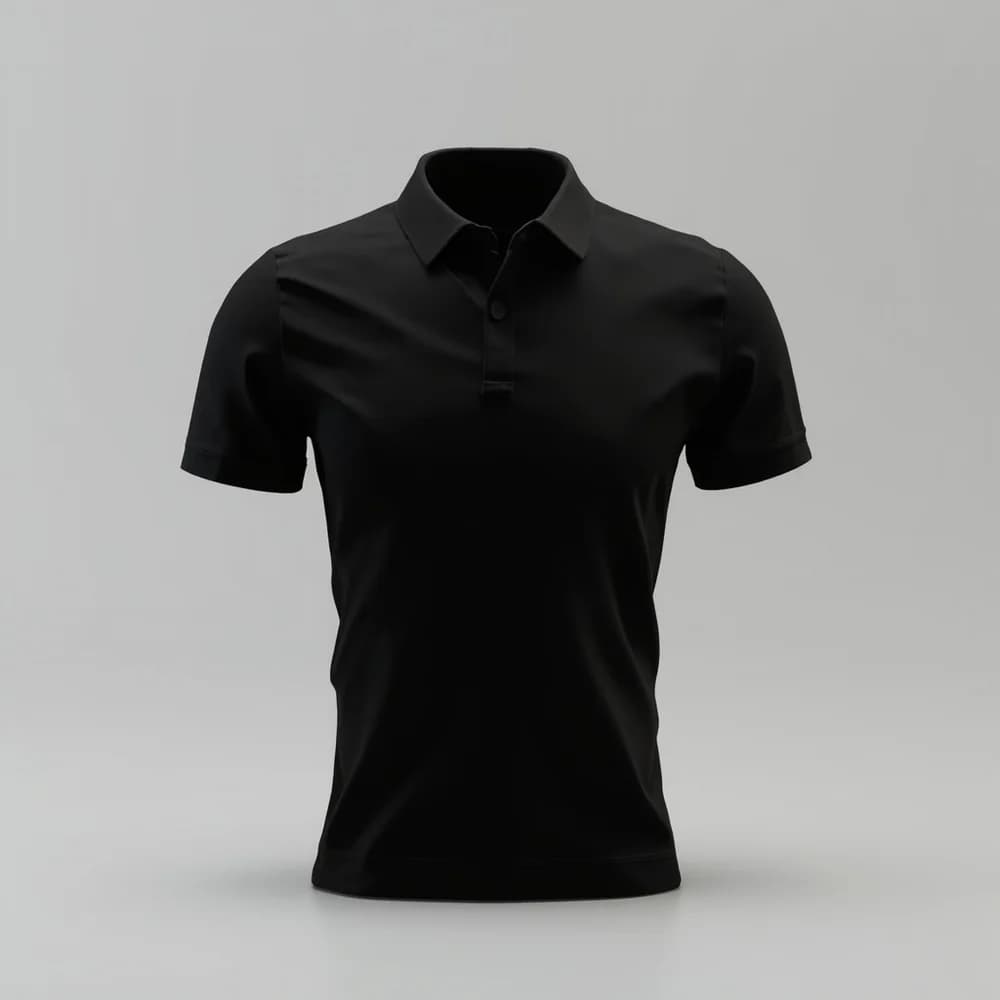 Polo Shirt - Short Sleeve · Women's · Polyester — Black