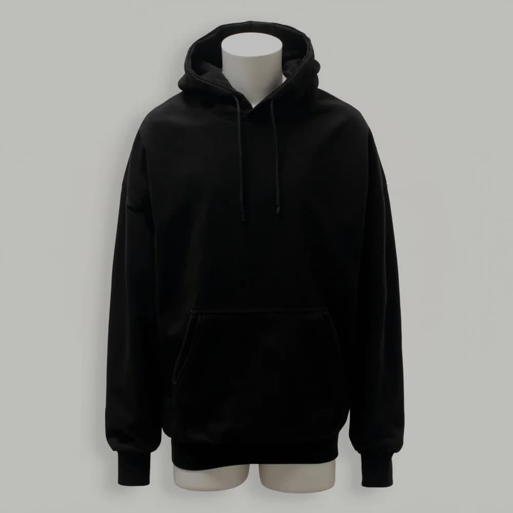 Zipper Hoodie · Unisex · Mix — Black