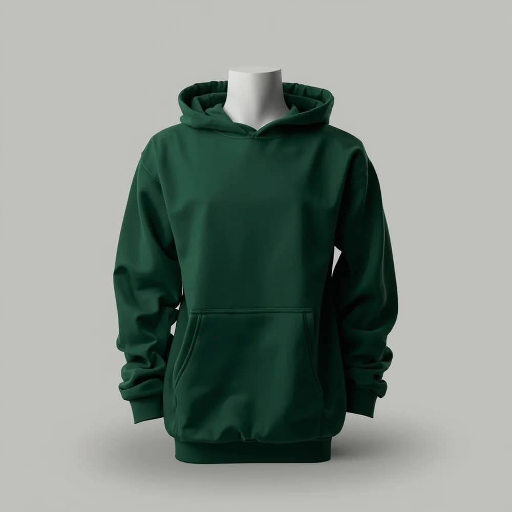 Zipper Hoodie · Unisex · Mix — Forest Green