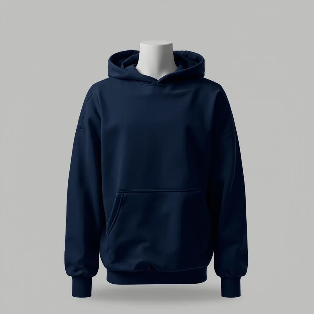 Zipper Hoodie · Unisex · Mix — Navy