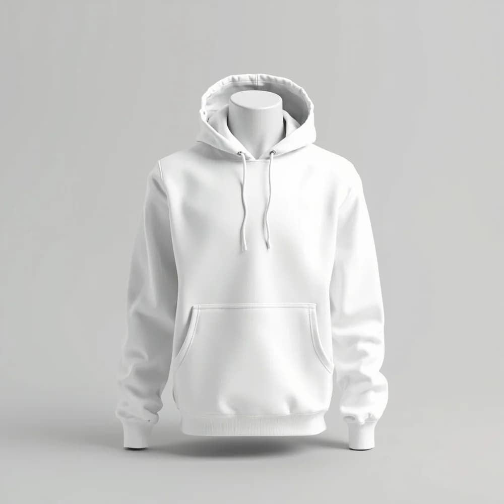 Zipper Hoodie · Unisex · Mix — White