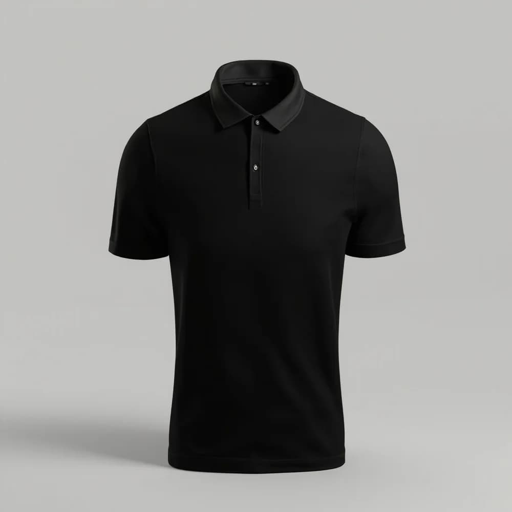Performance Polo · Unisex · Polyester — Black