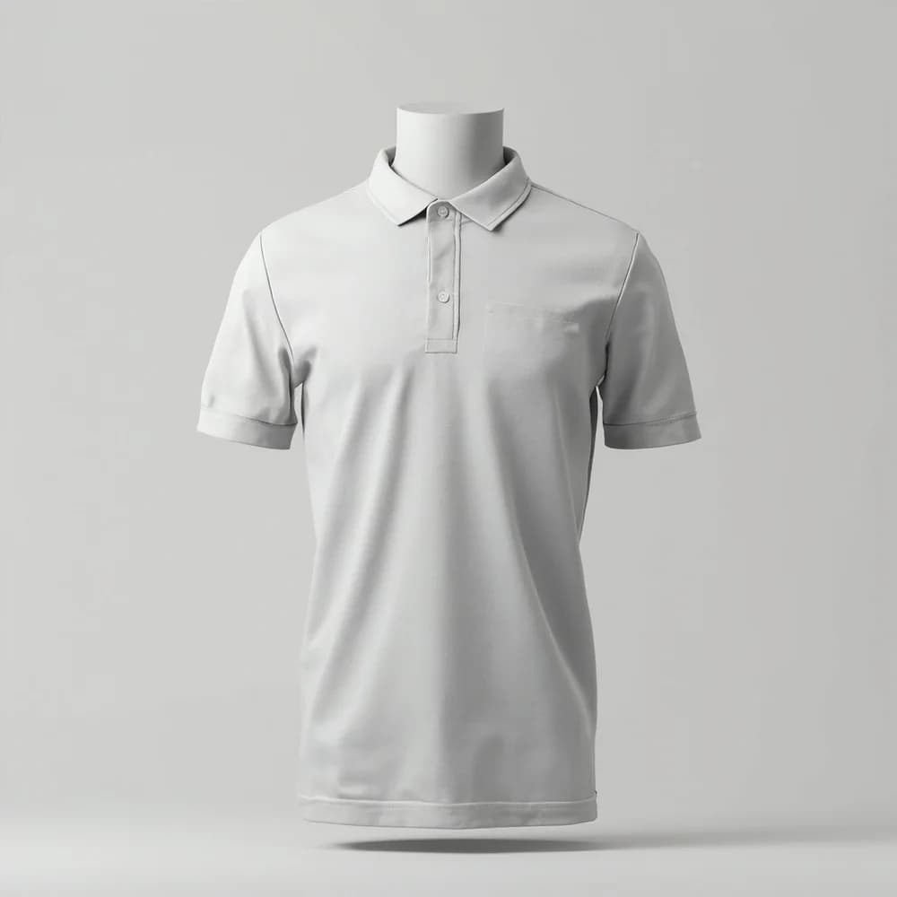 Performance Polo · Unisex · Polyester — Gravel
