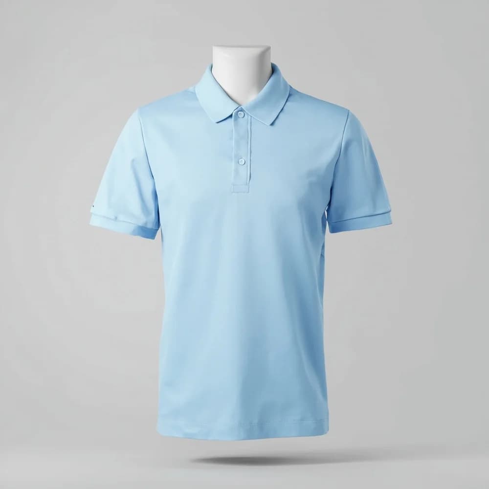 Performance Polo · Unisex · Polyester — Light Blue