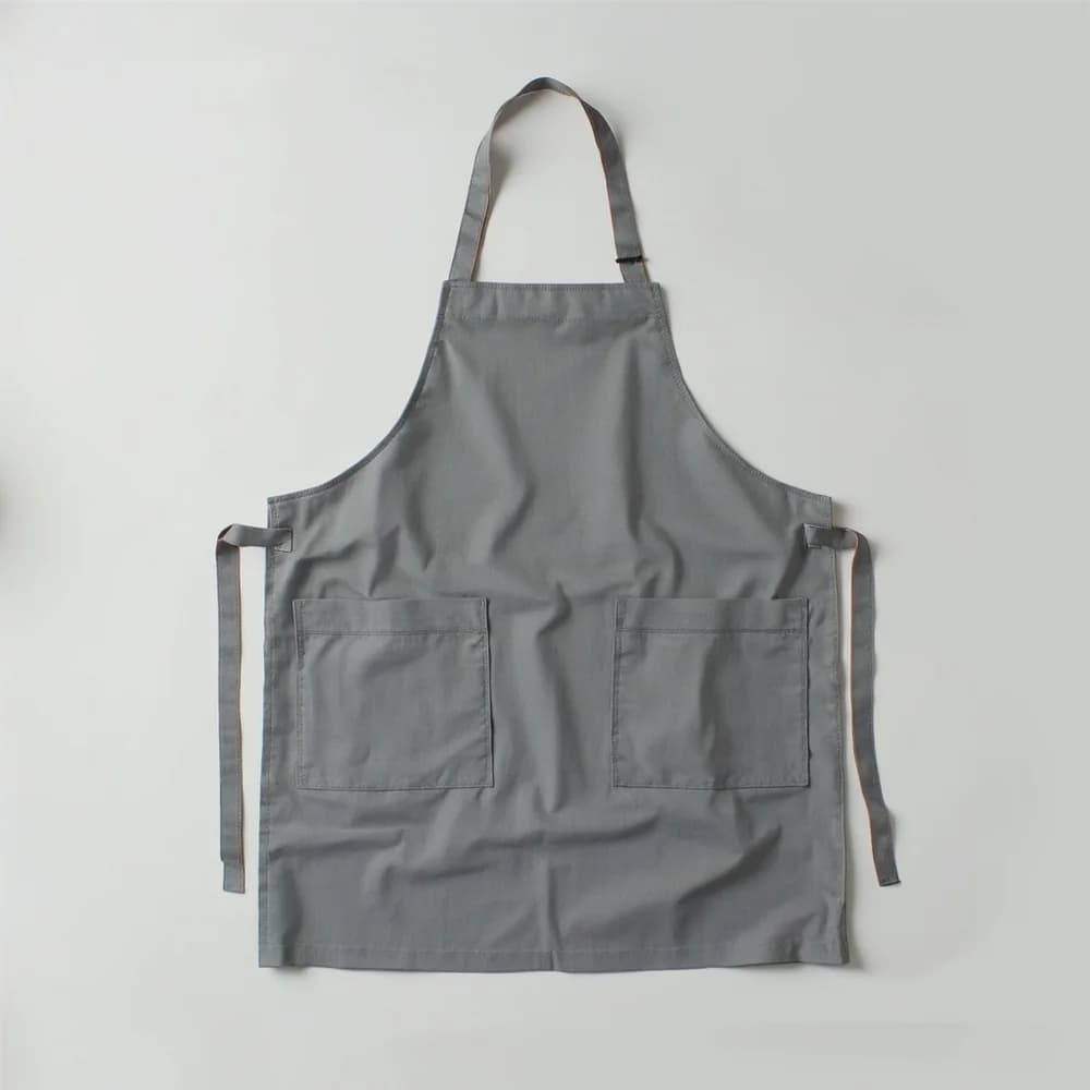 Half Apron with Pockets · Unisex — Charcoal