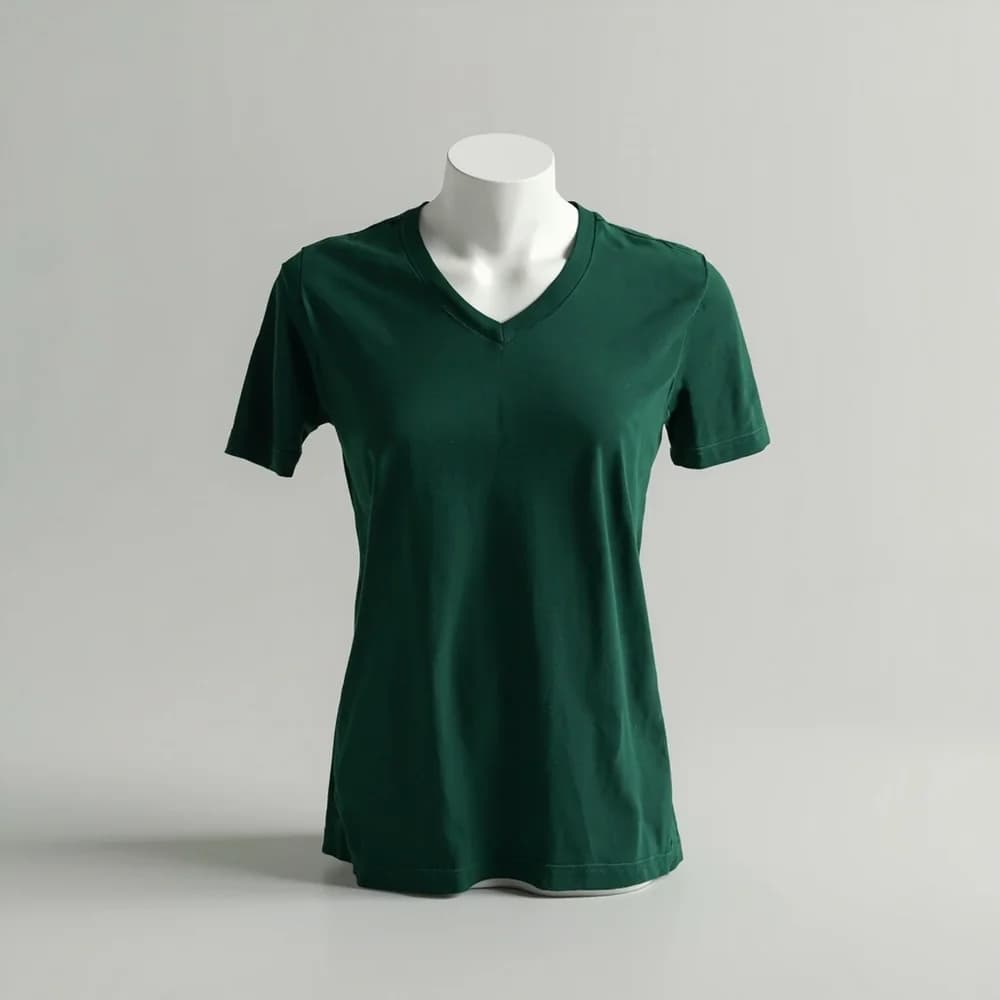 V-Neck T-Shirt - Short Sleeve · Unisex · Mix — Forest Green