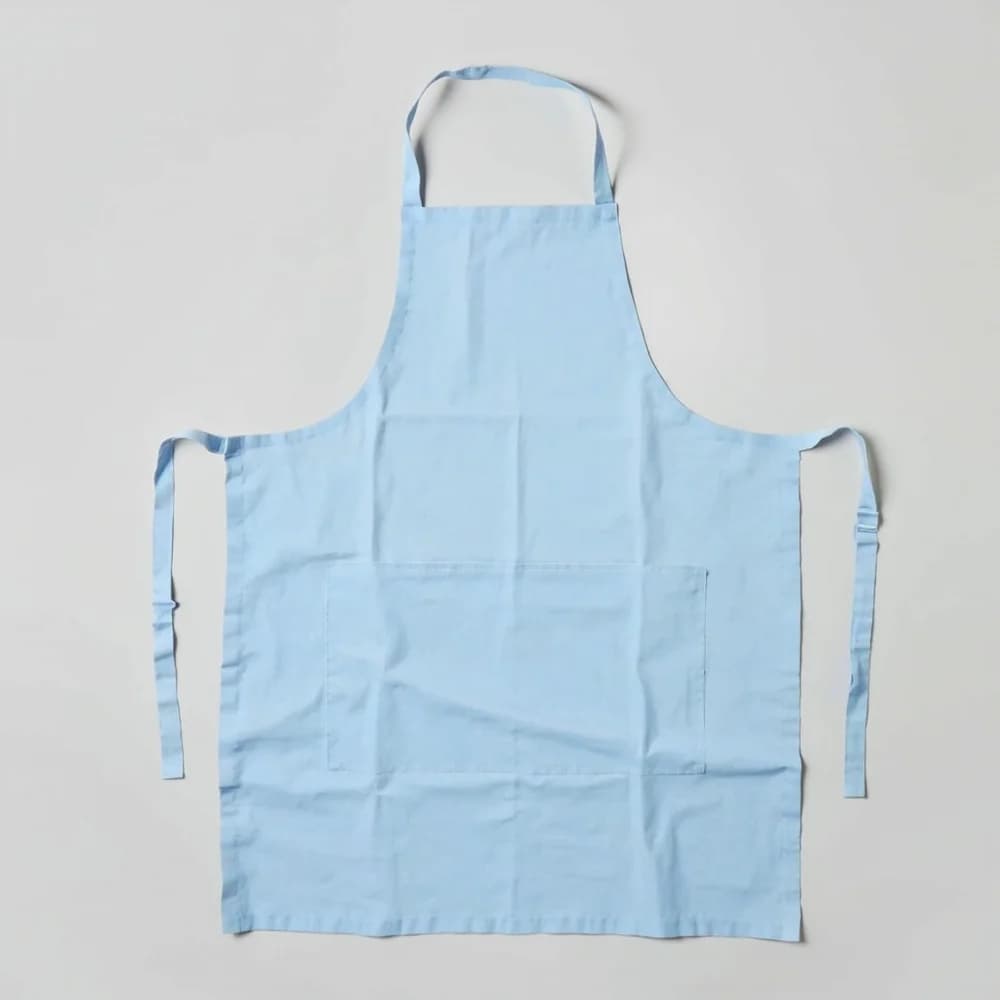 Full Bib Apron · Unisex — Light Blue