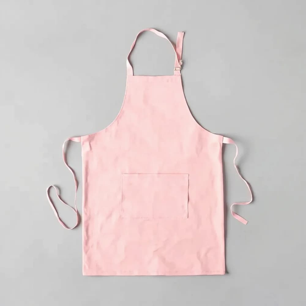 Full Bib Apron · Unisex — Pink