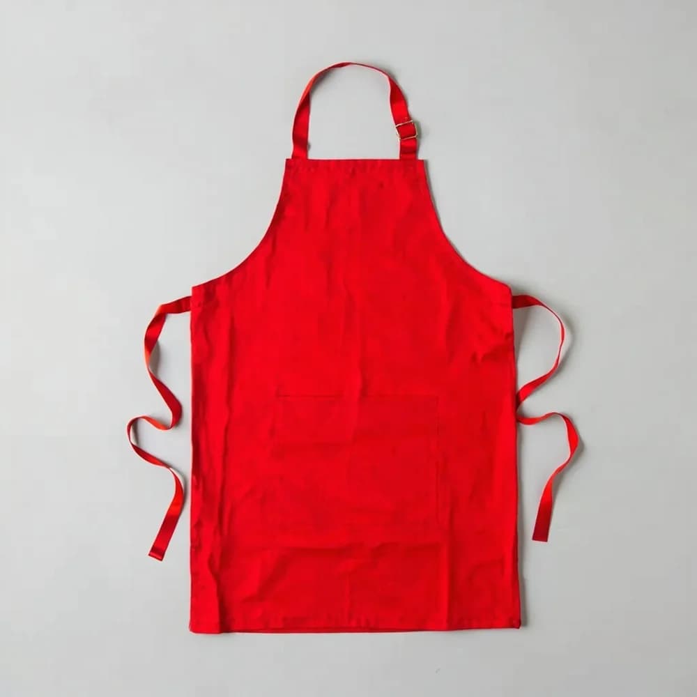 Full Bib Apron · Unisex — Red