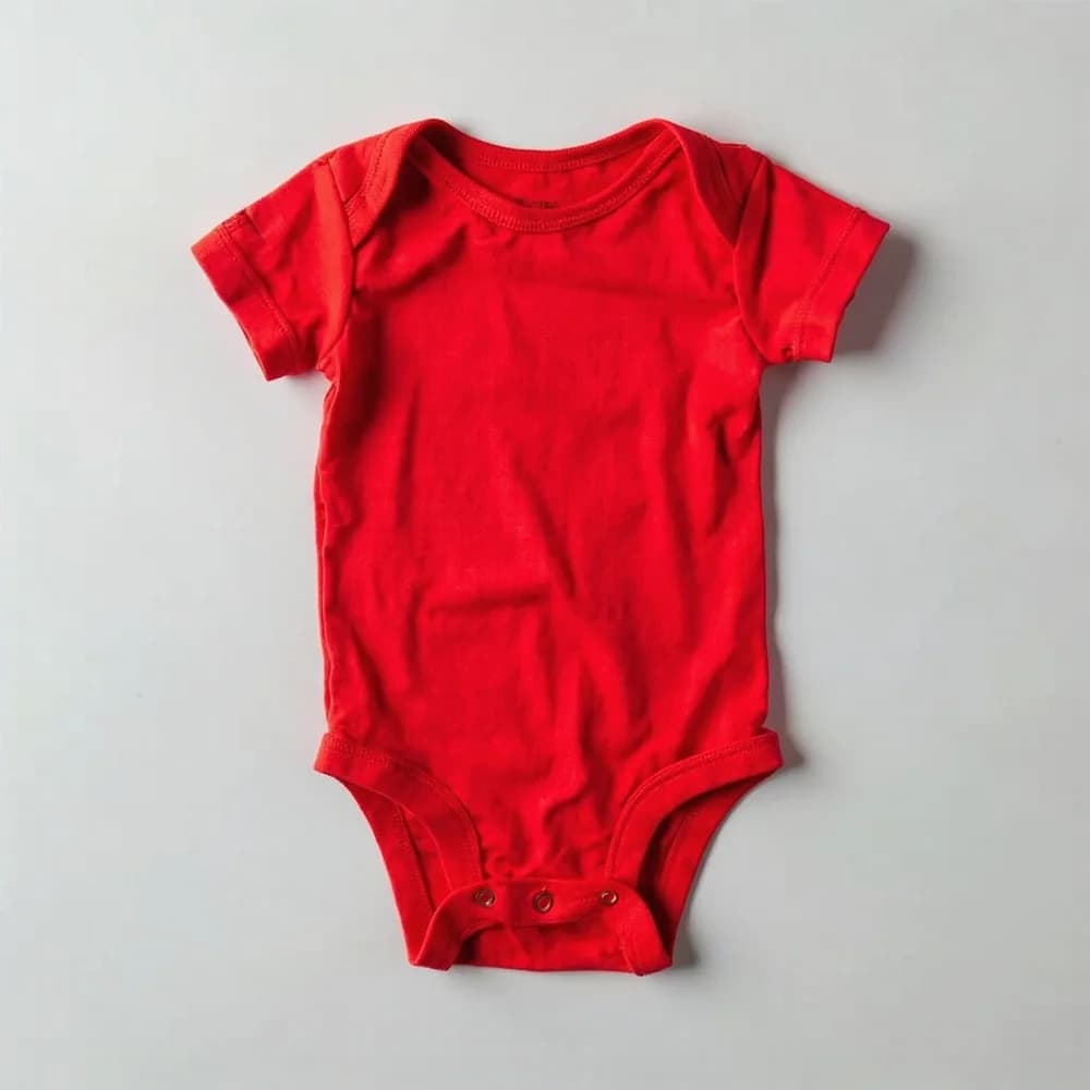 Baby Bodysuit · Unisex · Cotton — Red