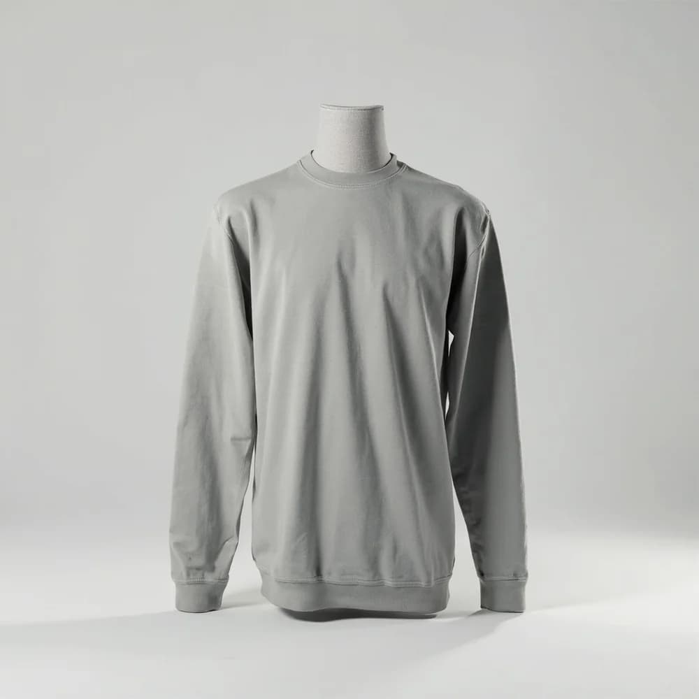 Long Sleeve T-Shirt - Round Neck · Unisex — Sport Gray