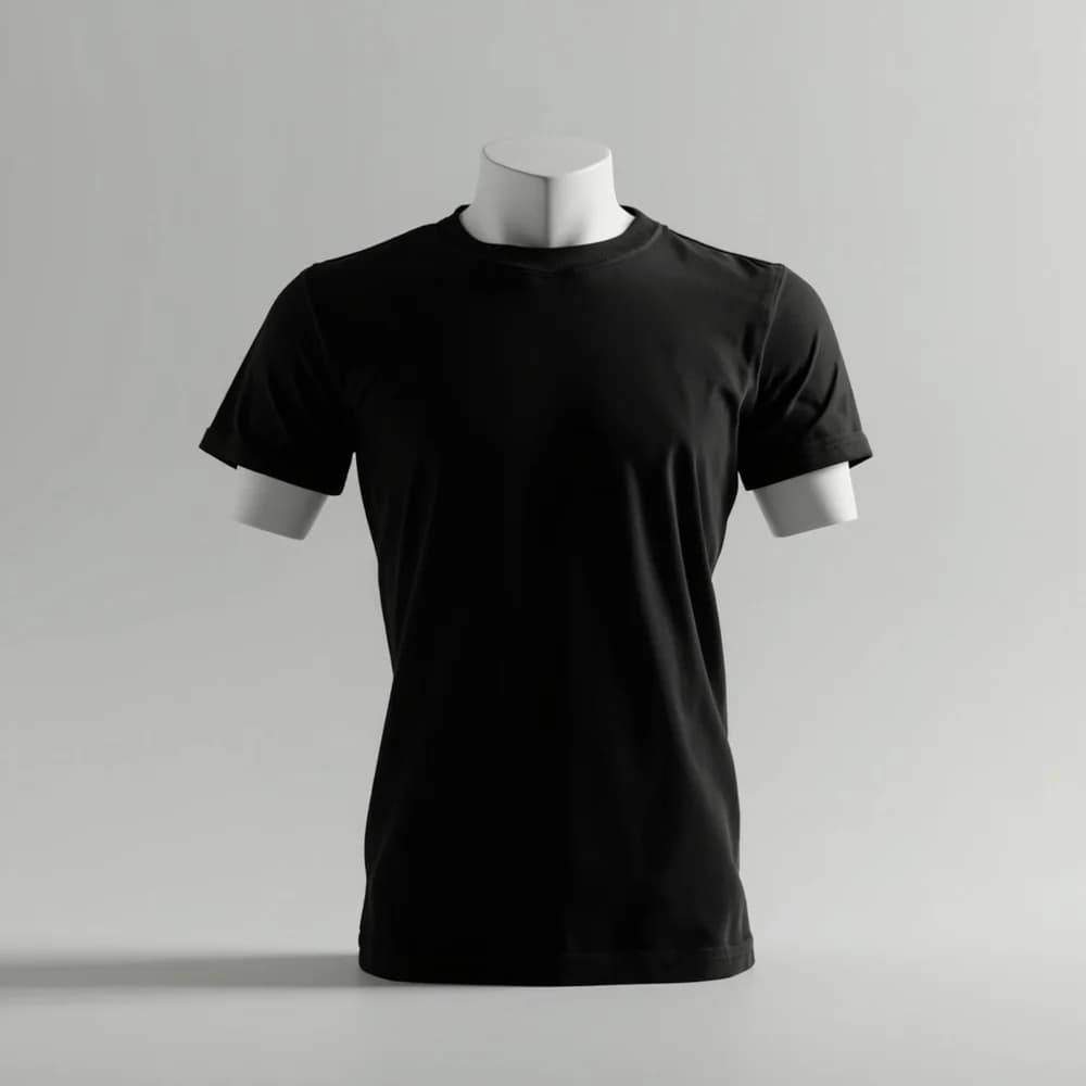 T-Shirt (Round Neck) - Short Sleeve · Unisex · Mix — Black