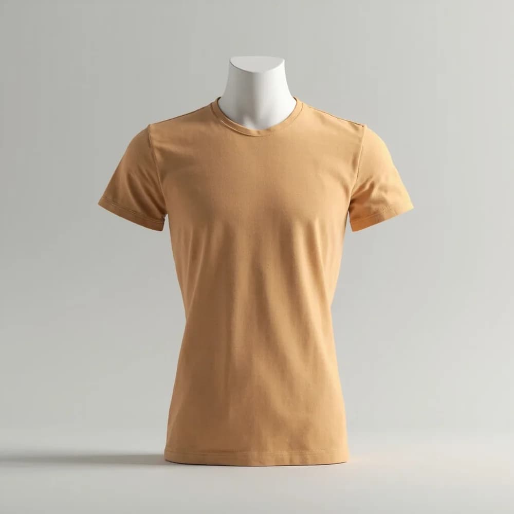T-Shirt (Round Neck) - Short Sleeve · Unisex · Mix — Sand