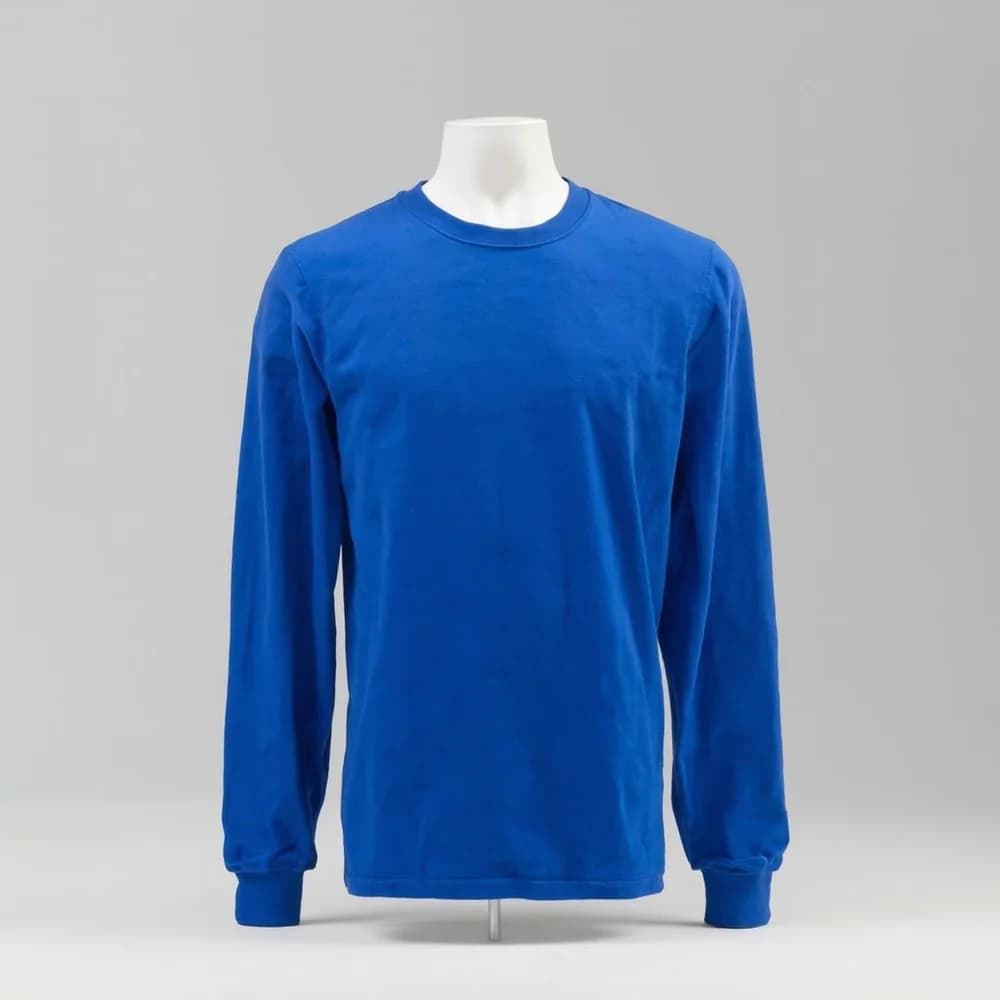 Long Sleeve T-Shirt - Round Neck · Women's · Cotton — Royal Blue