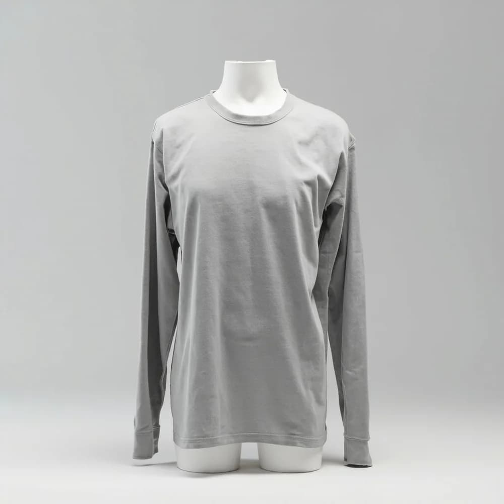 Long Sleeve T-Shirt - Round Neck · Women's · Cotton — Sport Gray