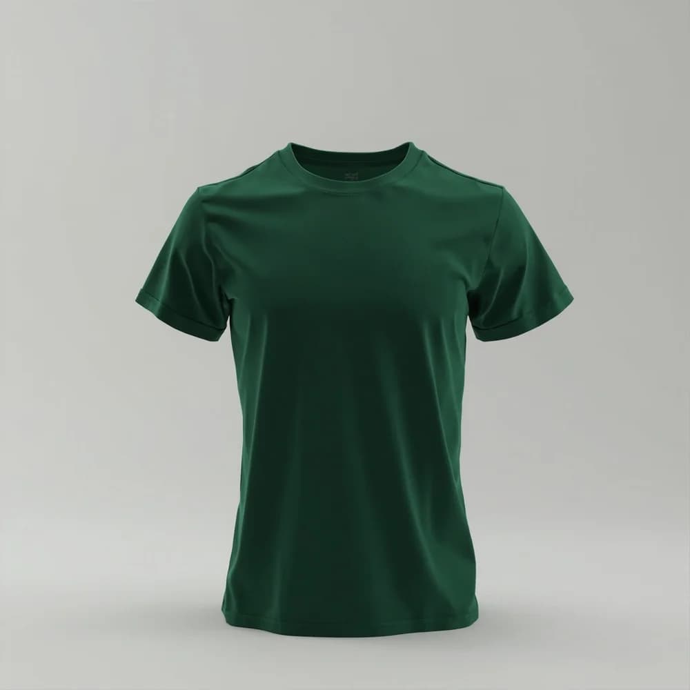 T-Shirt (Round Neck) - Short Sleeve · Women's · Mix — Forest Green