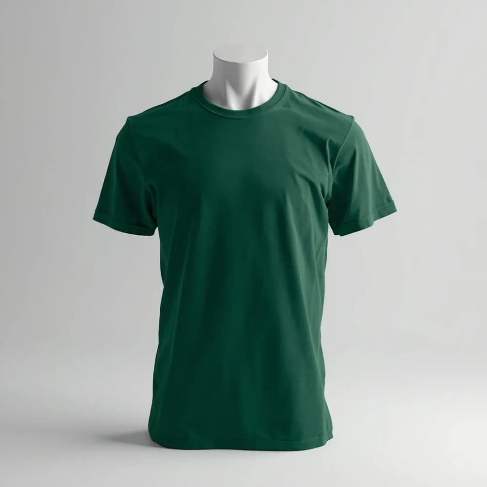 T-Shirt (Round Neck) Youth - Short Sleeve · Unisex · Cotton — Forest Green