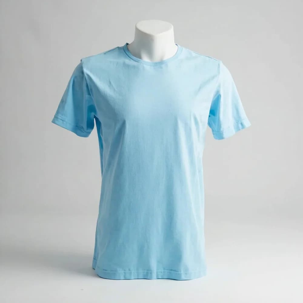 T-Shirt (Round Neck) Youth - Short Sleeve · Unisex · Cotton — Light Blue