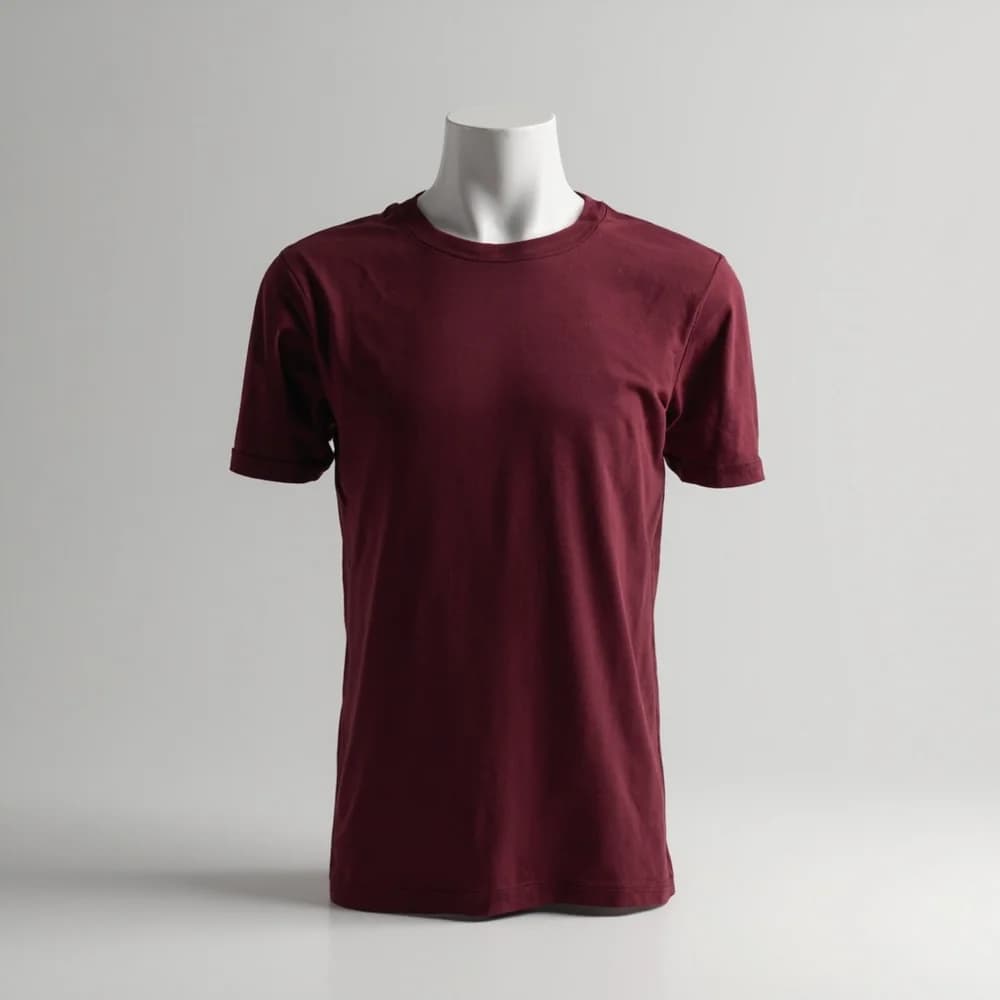 T-Shirt (Round Neck) Youth - Short Sleeve · Unisex · Cotton — Maroon