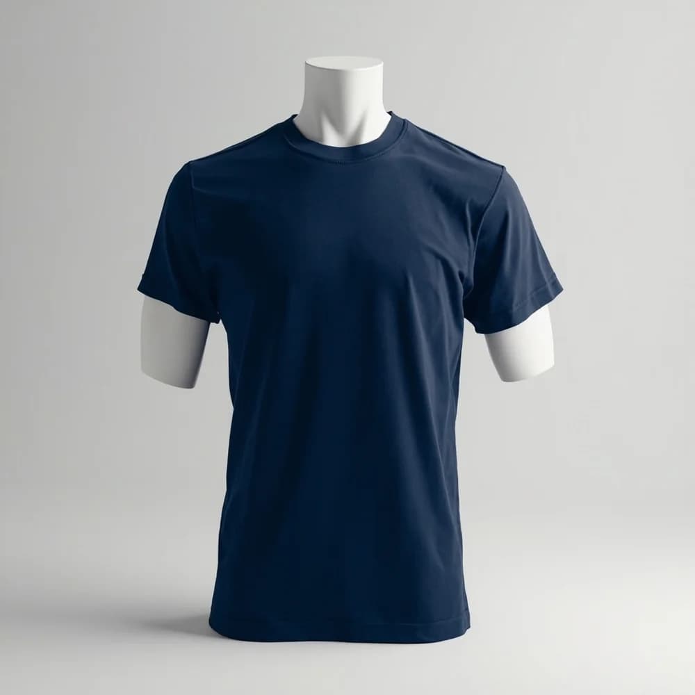 T-Shirt (Round Neck) Youth - Short Sleeve · Unisex · Cotton — Navy