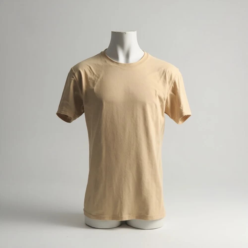 T-Shirt (Round Neck) Youth - Short Sleeve · Unisex · Cotton — Sand