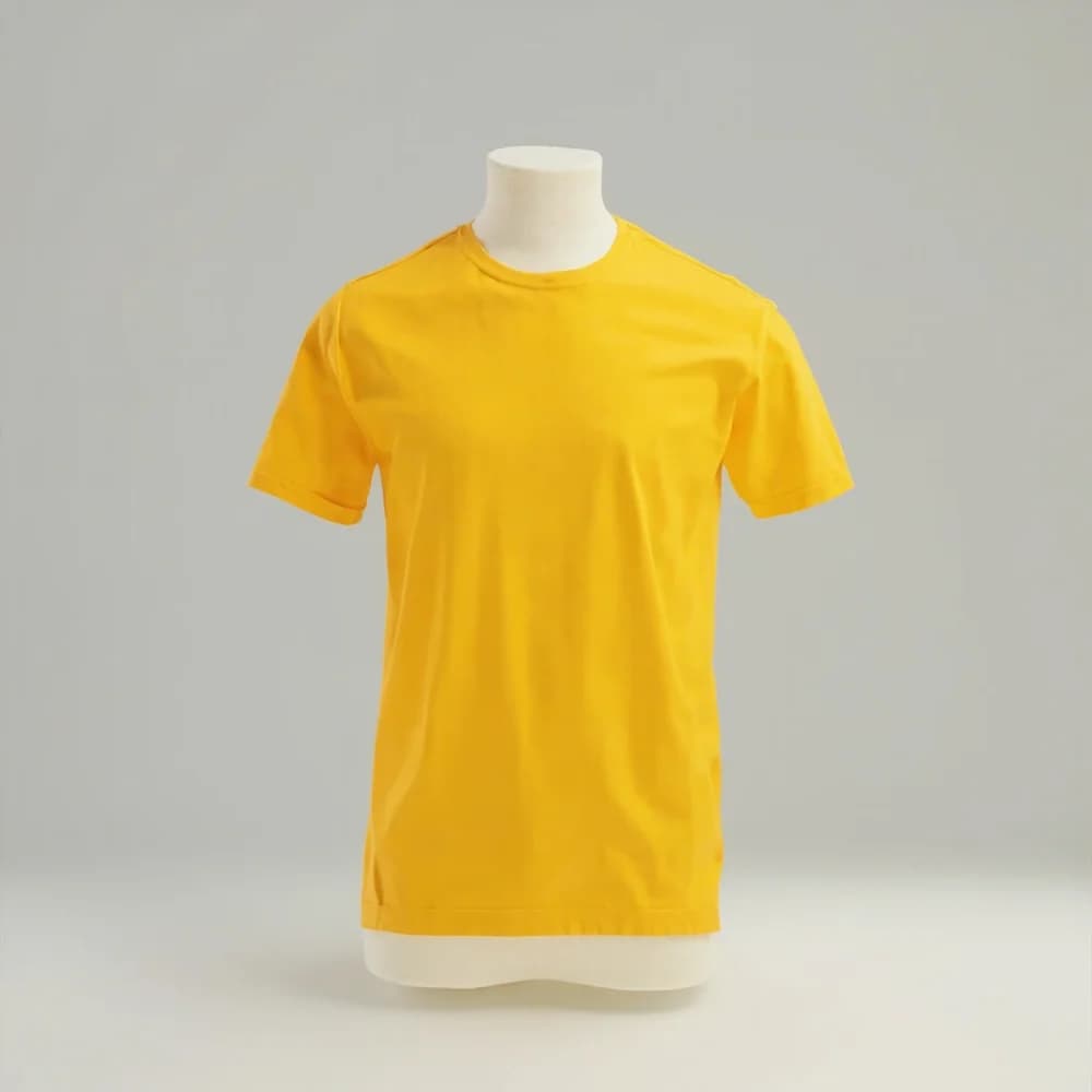 Performance Round Neck T-Shirt · Unisex · Polyester — Gold