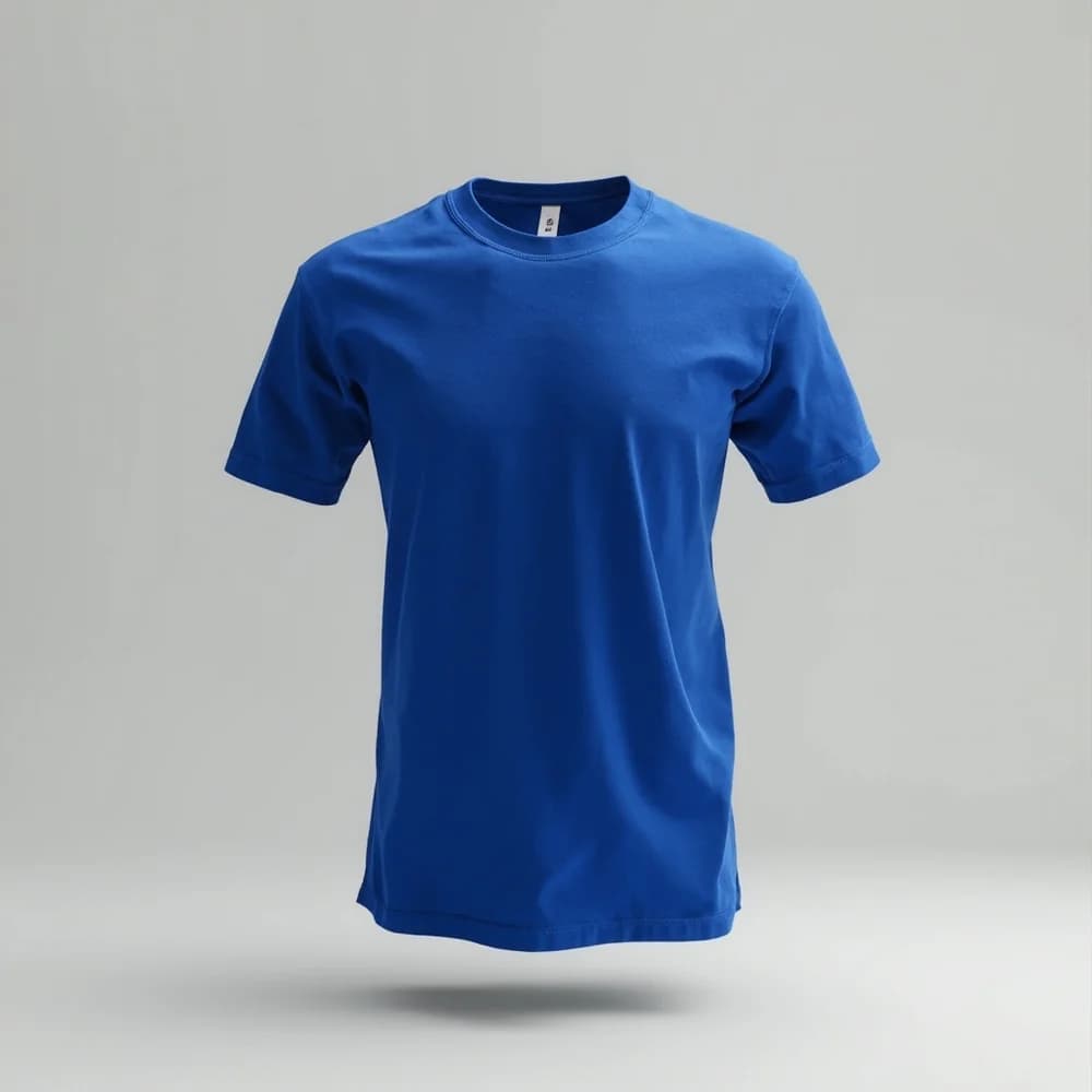 Performance Round Neck T-Shirt · Unisex · Polyester — Royal Blue