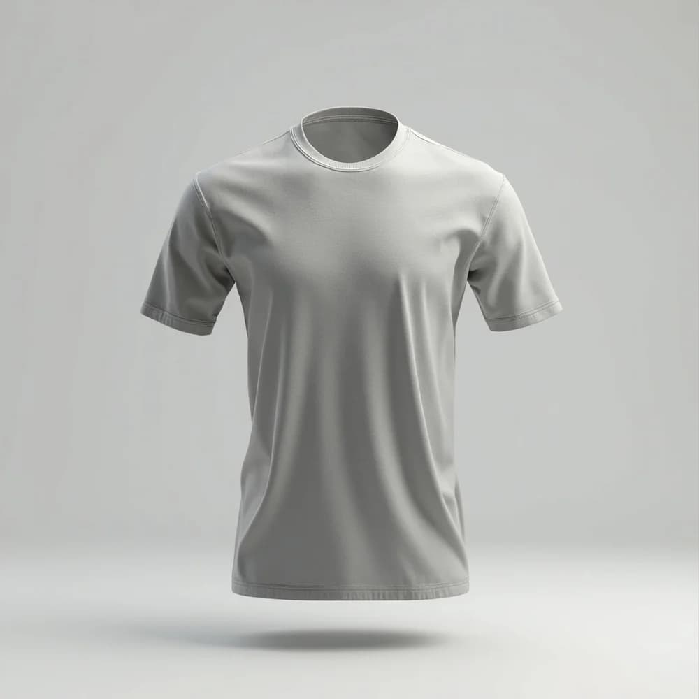 Performance Round Neck T-Shirt · Unisex · Polyester — Sport Gray