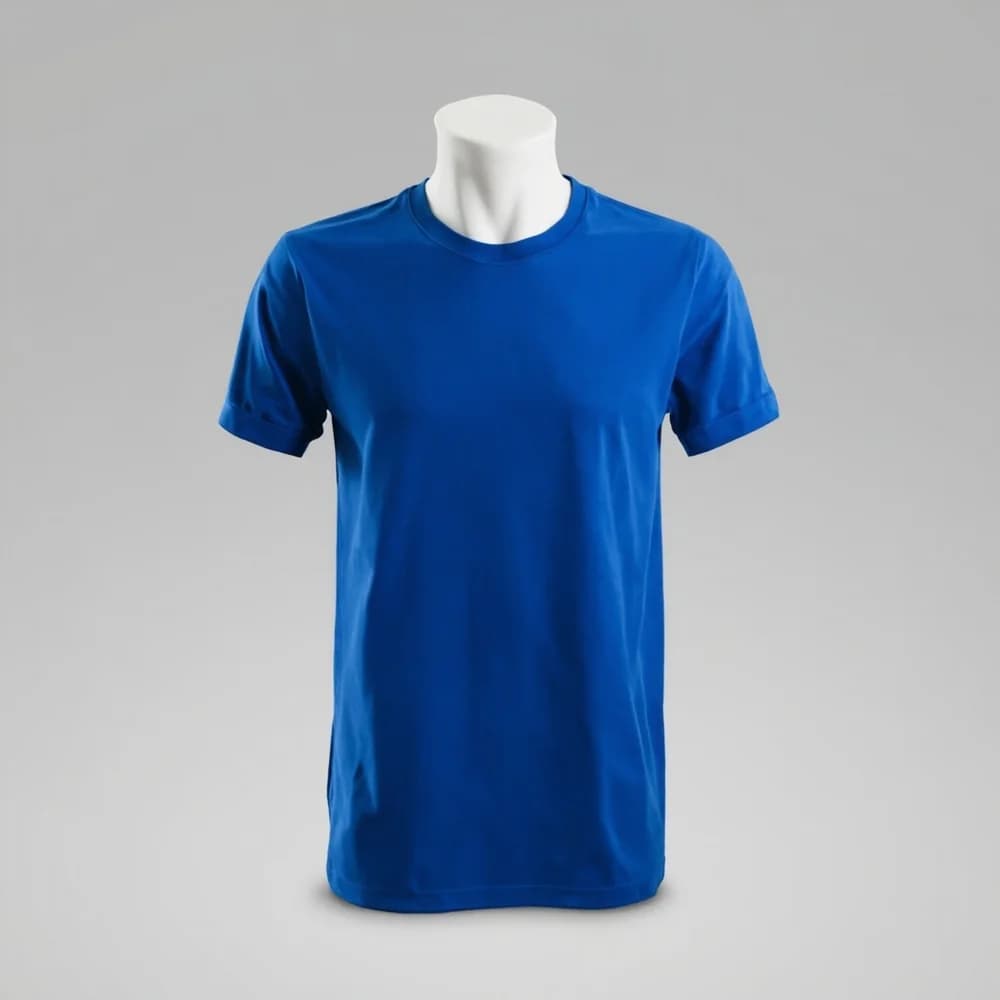 T-Shirt (Round Neck) - Short Sleeve · Men's · Polyester — Royal Blue