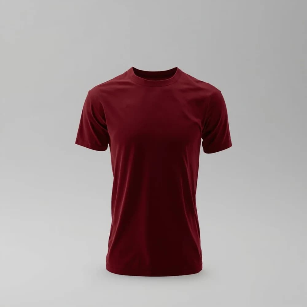 T-Shirt (Round Neck) - Short Sleeve · Men's · Polyester — Scarlet Red