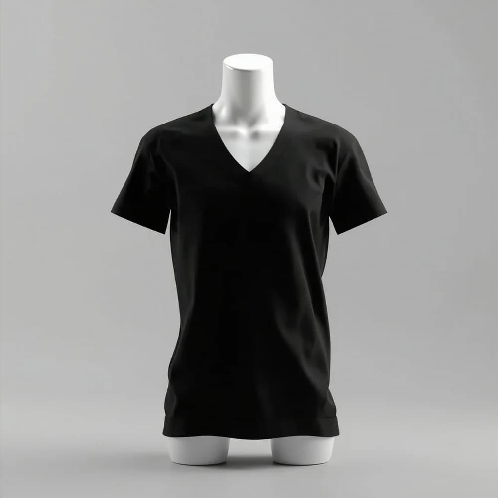 Performance V-Neck T-Shirt · Women's · Polyester — Black