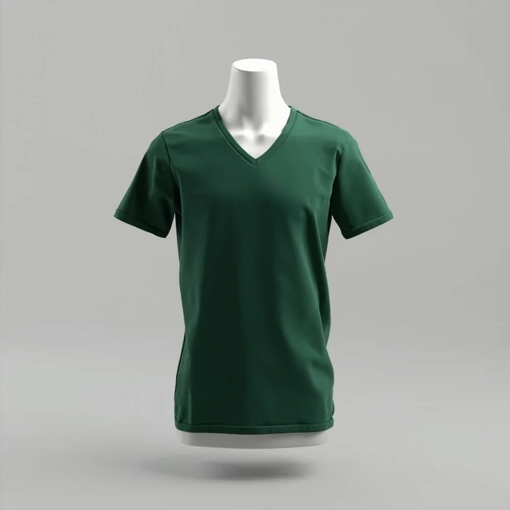 Performance V-Neck T-Shirt · Women's · Polyester — Forest Green